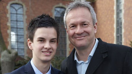 Hector blev konfirmeret i Holmens Kirke.