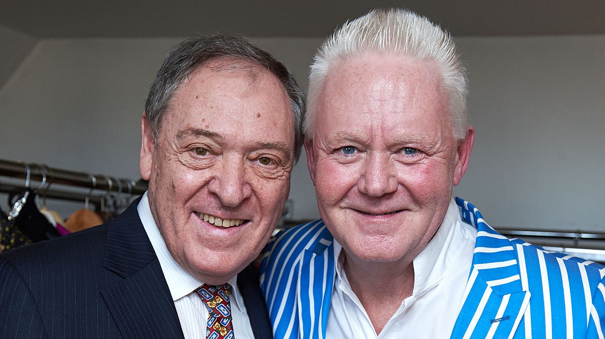 Dario Campeotto sammen med sin ven Jan Schou.