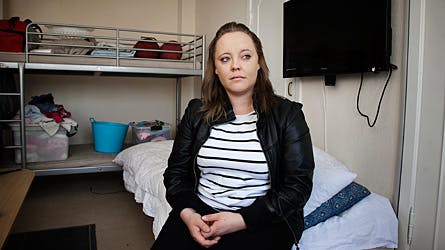 Glennie Stridsen bor nu på et krisecenter.