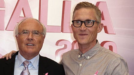Brian Holm har efter sin sygdom været meget aktiv ved støttearrangementer mod kræft - her til Brystgalla 2010 med Flemming Østergaard for nogle uger siden.