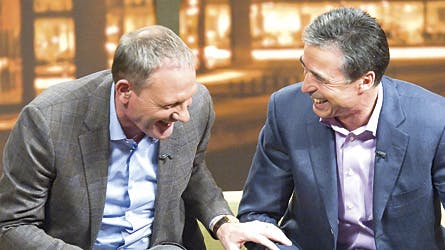 Preben Elkjær og Nato-generalsekretær Anders Fogh Rasmussen