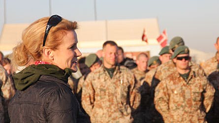 Statsminister Helle Thorning-Schmidt i Afghanistan