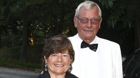 Jacob og Patricia Asbæk fotograferet ved en ublodig lejlighed.