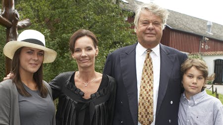 Michala, Janni, Christian og Christopher er samlet igen i huset på Sandbjergvej i Hørsholm.