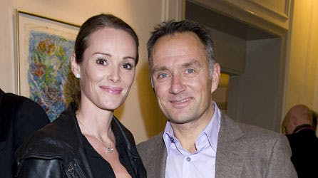 Jens Veggerby er her sammen med konen Natascha Fink.