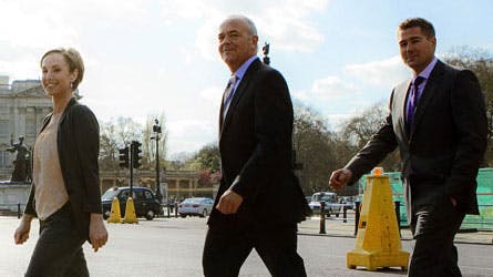 Natascha Crone, Jes Dorph-Petersen og Johannes Langkilde i London.