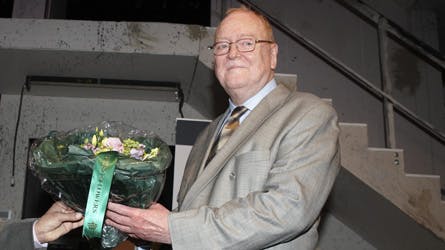 Jesper Langberg modtog Lauritzen-prisen 2009 på 100.000 kroner i Skuespilhuset den 18. maj.