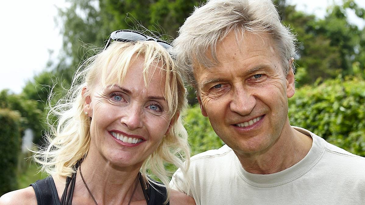 Jørgen de Mylius med hustruen Inger.