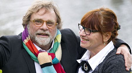 Lars Knutzon sammen med sin hustru Kirsten Michaelsen