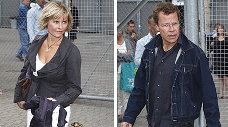 Sammen hver for sig. Morten Helveg Petersen og Line Baun Danielsen danner par, men er stadig så hemmelighedsfulde, at de ankom hver for sig til Bruce Springsteens anmelderroste koncert i Parken søndag.