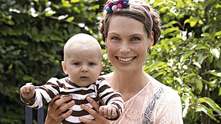 Louise Sloth med Sigurd