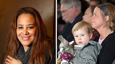 Sanglærken har nu fået yderst kompetent hjælp til pasningen af sin lille datter Apple. Mette Hansen nåede at blive helt tæt med prins Christian.