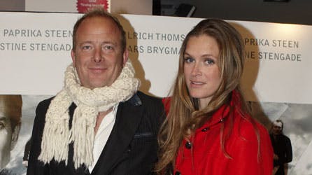 Nikolaj med kæresten Anna Engberg.