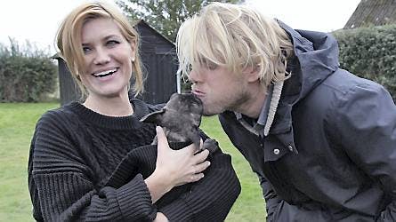 Pernille Rosendahl hentede hunden Fuji i "Felix rykker ind" på TV 2.