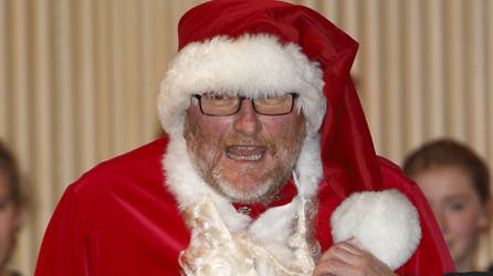 Peter Aalbæk var i sit es som ond julemand.