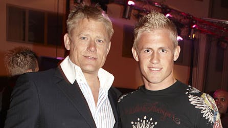 Peter Schmeichel og søn Kasper Schmeichel