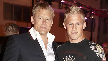 Peter Schmeichel og søn Kasper Schmeichel