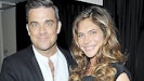 Robbie Williams og  hustru Ayda