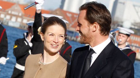 Lego-arving Sofie Kirk Kiær Kristiansen sammen med sin mand Christopher Kiær Thomsen.