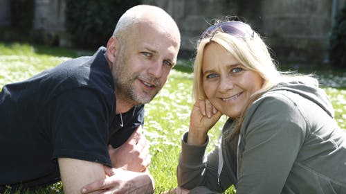 Troels Lyby spiller hovedrollen i Den politiske kandestøber. Her ses han sammen med Helle Dolleris, der spiller hans kone. Det er andet år i træk, at Grønnegårdsteatret sætter et Holberg-stykke op. Sidste år havde Lars Mikkelsen stor succes i Erasmus Mont