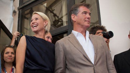Trine Dyrholm og Pierce Brosnan