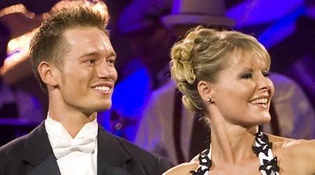 Line Baun Danielsen knokler hver dag i træningslokalet med sin dansepartner Morten Kjeldgaard til fredagens rumba.