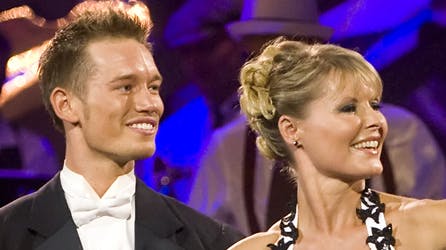 Line Baun Danielsen knokler hver dag i træningslokalet med sin dansepartner Morten Kjeldgaard til fredagens rumba.