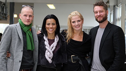 Michael Rasmussen og Mie Moltke med deres private partnere.