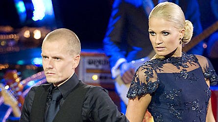 Michael Rasmussen er klar til at danse rumba fredag aften med Mie Moltke. Her ses de i deres flotte og temperamentsfulde argentinske tango.