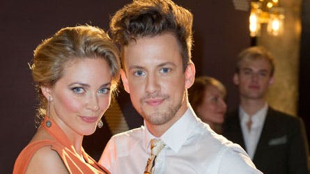 Eva Nabe Poulsen med sin dansepartner Anders Jacob.