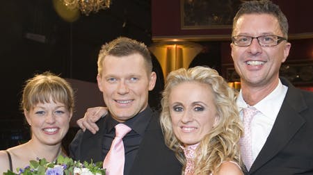 Vild med dans bringer folk sammen, og Marianne Eihilt og Joachim B. Olsen har nu inviteret deres respektive kærester ud på en god middag.