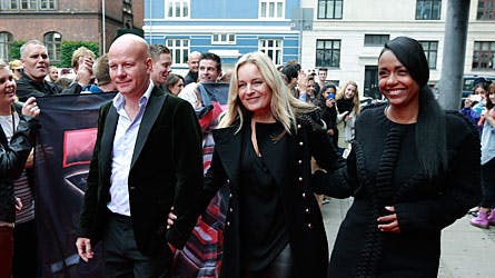"X Factor"-dommerne Thomas Blachman, Anne Linnet og Ida Corr.