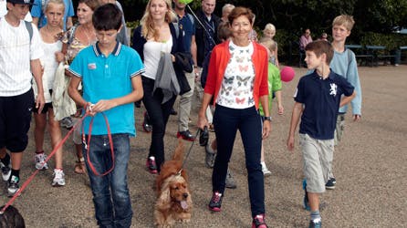Prins Nikolai, grevinde Alexandra og prins Felix til ECCO Walkathon