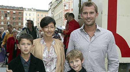 Det var blevet tid til ferie for grevinde Alexandra og den lille familie.