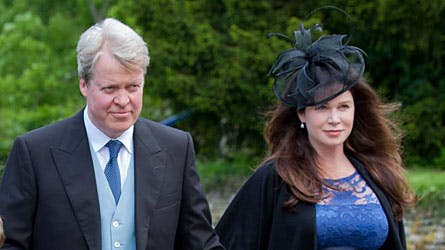 Earl Spencer med sin hustru