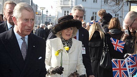 Vejret viste sig heldigvis fra den bedste side, da prins Cahrles og Camilla ankom til Frihedsmuseet i København.