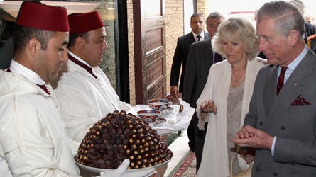 Prins Charles og Camilla i Marokko.