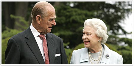 Prins Philip og dronning Elizabeth