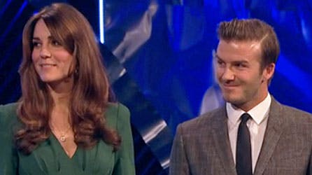 Hertuginde Catherine og David Beckham.
