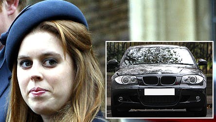 Prinsesse Beatrice må kigge langt efter sin lækre BMW. Bilen blev stjålet ved højlys dag.