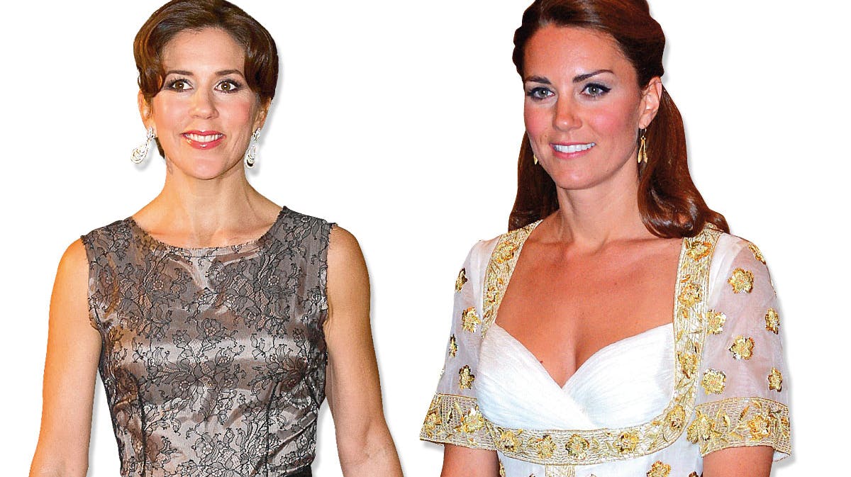 Kronprinsesse Mary må i år nøjes mde en flot andenplads efter hertuginde Catherine i kategorien "Årets kongelige kjole".