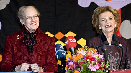 Dronning Margrethe og Susanne Heering