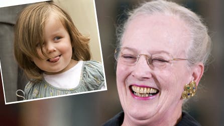 Dronning Margrethe og prinsesse Isabella.