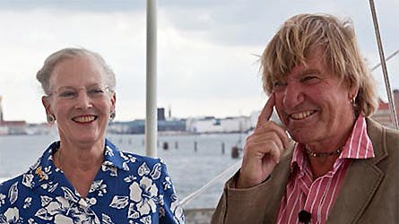 Troels Kløvedal sammen med dronning Margrethe