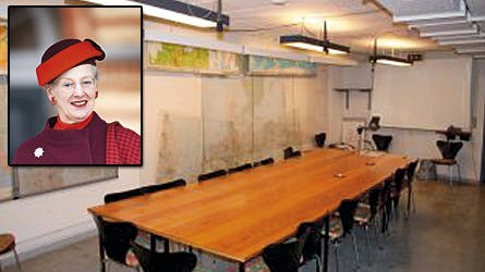 Mødelokalet i atombunkeren REGAN VEST.