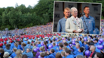 Dronning Margrethe og kronprins Frederik i Skt. Petersborg.