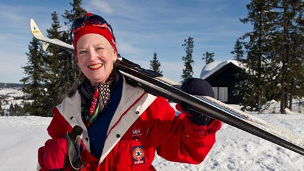 Et af fotograf Hanne Juuls fine billeder af dronning Margrethe i Norge.