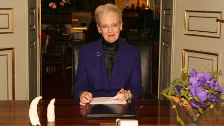 En velforeberedt og spændt dronning Margrethe holder en af sine mange nytårstaler
