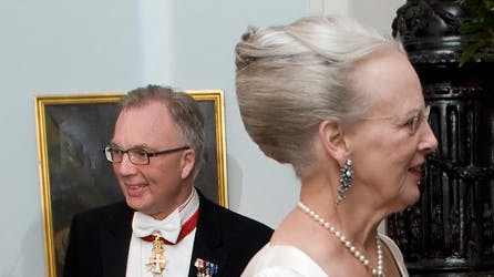 Fritz Schur og dronning Margrethe.