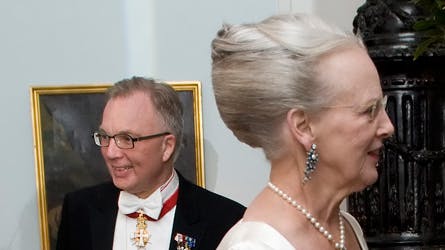 Fritz Schur og dronning Margrethe.